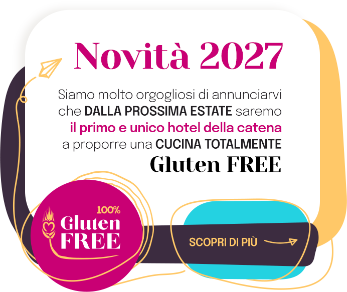 Hotel con cucina totalmente senza glutine e senza lattosio