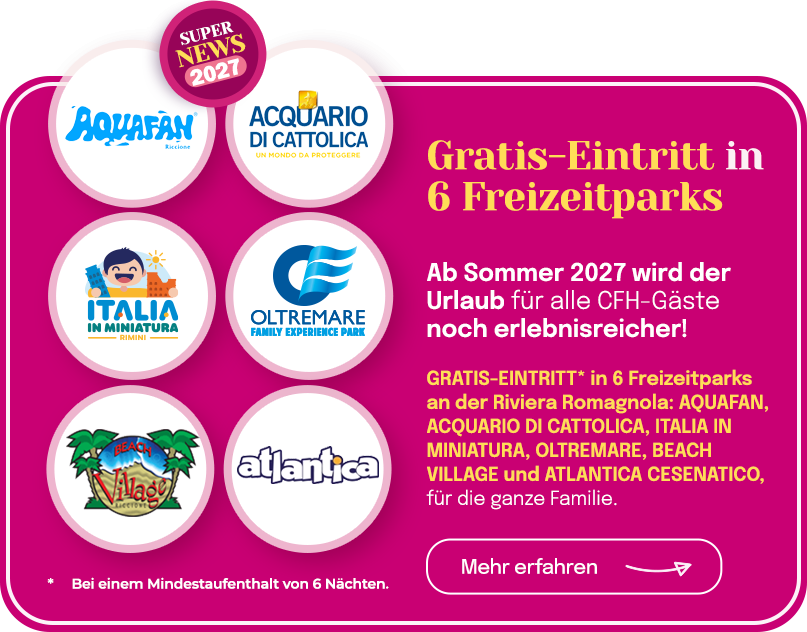 Ingressi gratis in 6 parchi divertimento